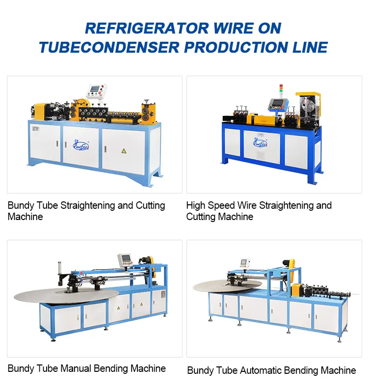 Machine de production de condenseur à tube de réfrigérateur, machine à souder et à flexion 6