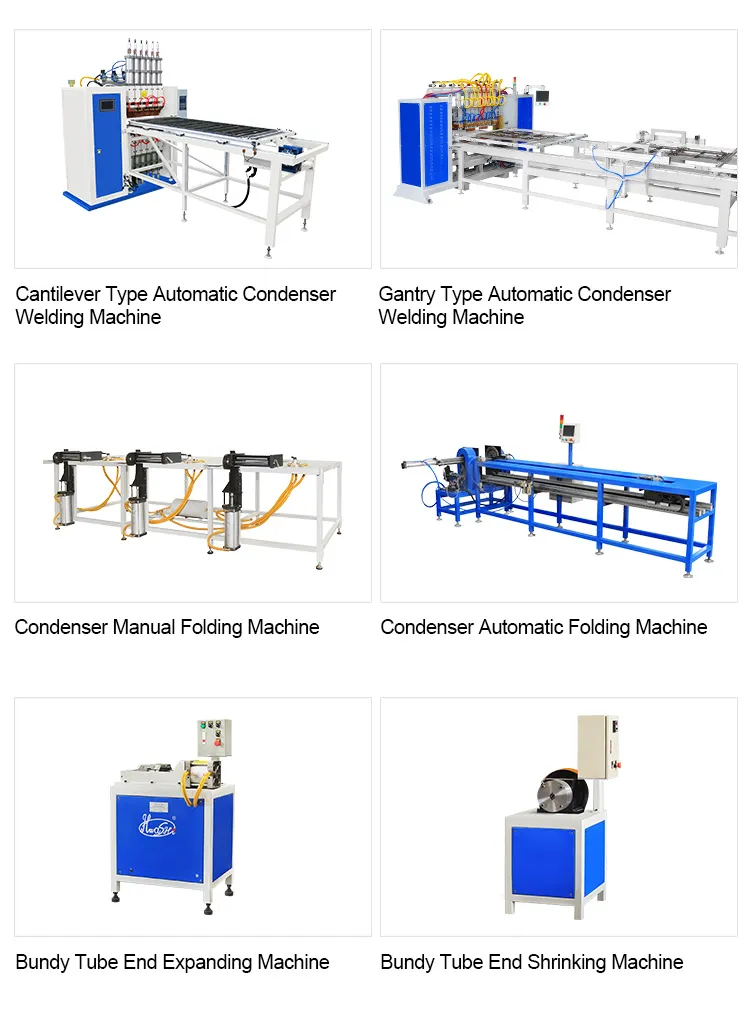 Machine de production de condenseur à tube de réfrigérateur, machine à souder et à flexion 7