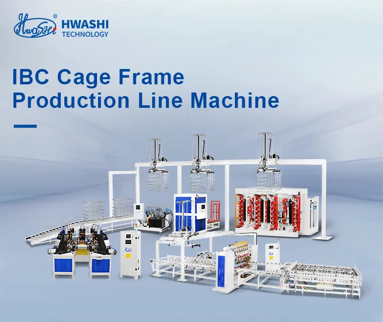 Ligne de production automatique de cadre de cage de réseau IBC, ligne de machine de test de fuite de réservoir IBC entièrement automatique 1