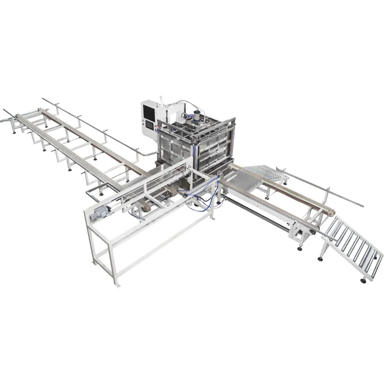 Ligne de production automatique de cadre de cage de réseau IBC, ligne de machine de test de fuite de réservoir IBC entièrement automatique 0