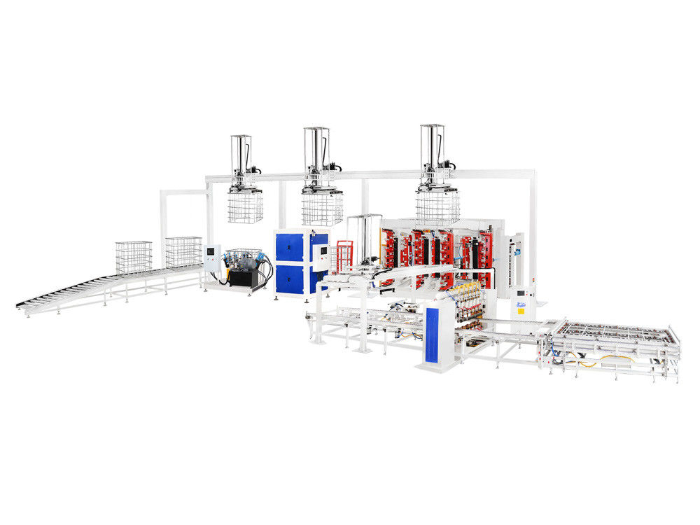 Machine à souder pour cages de IBC avec protection et puissance de soudage de 225 KVA, conçue pour les tâches de soudage intensives