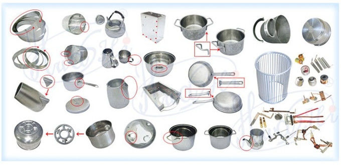 Machine de soudage par points en acier inoxydable en tôle d'aluminium en laiton