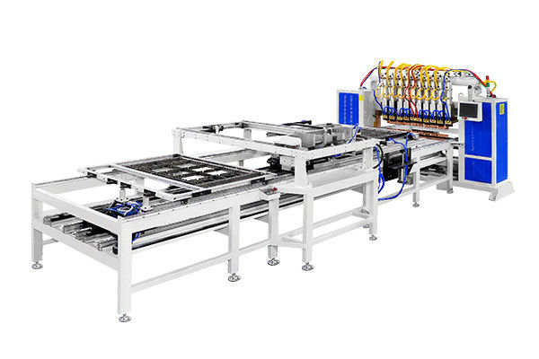 Machine de soudage automatique de treillis métalliques de type gantry remplissant automatiquement le fil