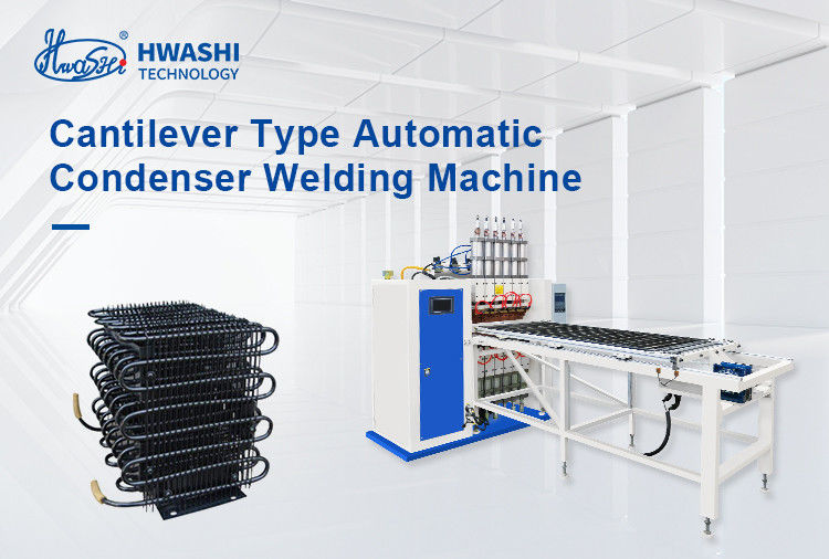 Machine de soudage par condensateur à fil de type gantry avec 6 têtes de soudage pour climatiseur