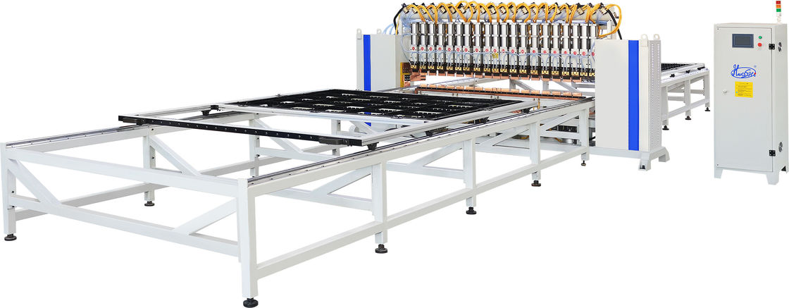 Machine de soudage automatique à condensateur de type gantry à vingt têtes pour condensateur réfrigérateur
