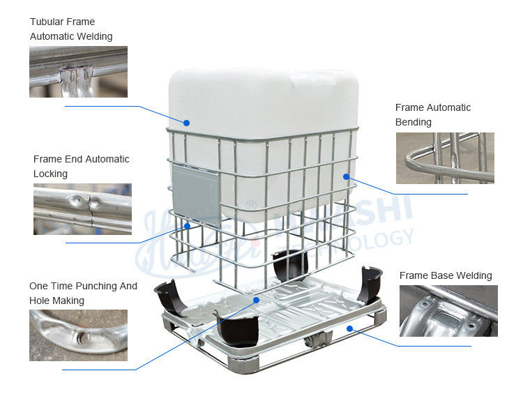 Machine de soudage de cadre de base de cage IBC pour IBC 1000L réservoir d'eau cage en acier inoxydable