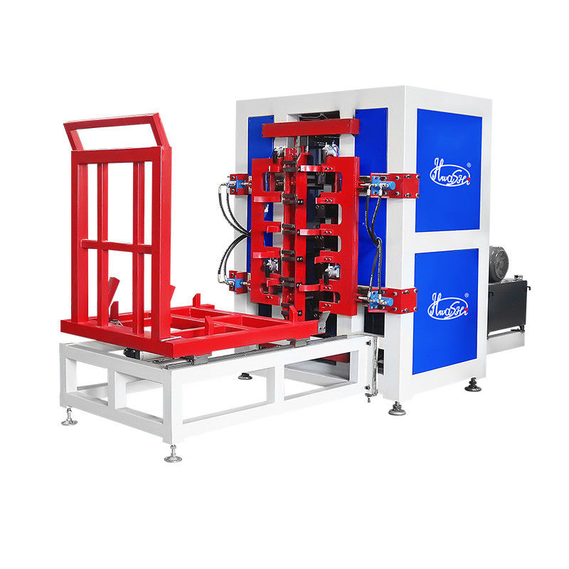 Machine de verrouillage du cadre de cage IBC pour verrouiller les extrémités du cadre du tube