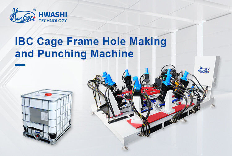 Machine de perforation de trou de cadre de cage IBC utilisée pour former le trou de cadre
