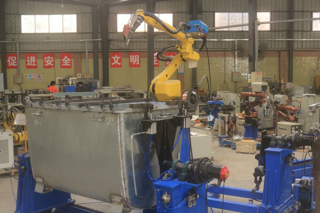 Robot de soudage MIG pour poubelle avec suivi des coutures laser Machine de soudage robotique au laser