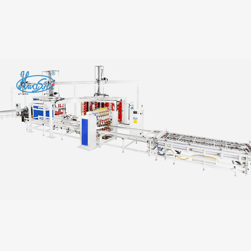 Grille IBC, ligne de production de cadre de cage IBC, machine à plier le filet tubulaire à double station