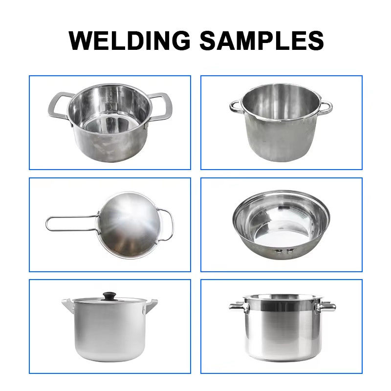 HWASHI 20KVA Manche de pot en acier inoxydable et oreille Maschine de soudage à fesses horizontales Soudeurs à point pour ustensiles de cuisine Cuisinier