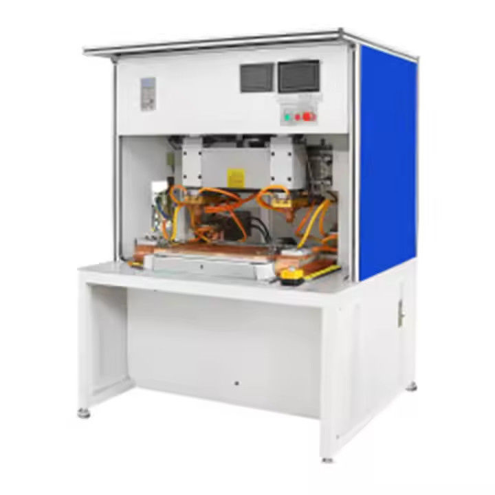 Hwashi CNC à fréquence moyenne souple petite porte en acier à tôle soudeuse à points métalliques avec alimentateur mobile automatique à axe XY