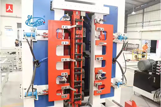 Hwashi IBC cadre de cage machine de soudage automatique ligne de production de déchargement de la maille mécanique bras de base cadre machine de soudage