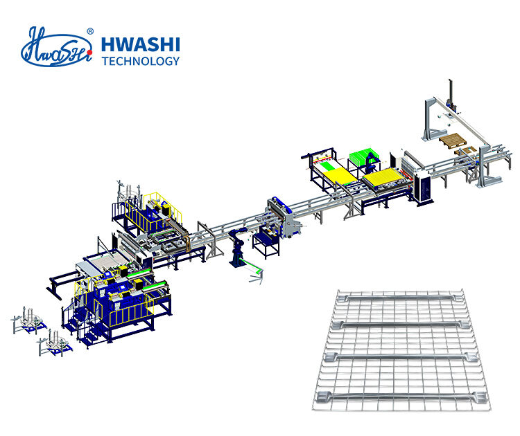Machine de production automatique de cage IBC avec un poids de 2000 kg, fonctionnement continu 24 heures sur 24 et 80 cages par heure