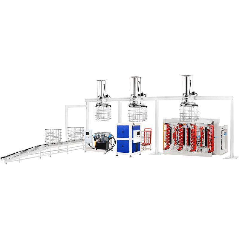 Machine de production de cages IBC entièrement automatisée avec 80 cages par heure, ingénierie de précision et certification CE/CCC