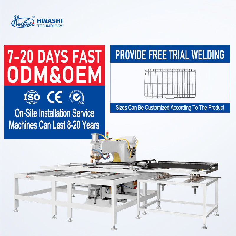 Hwashi contrôle PLC 380V panneau de porte à deux phases multi-tête machine de soudage par point avec 3 + 3mm épaisseur de soudage