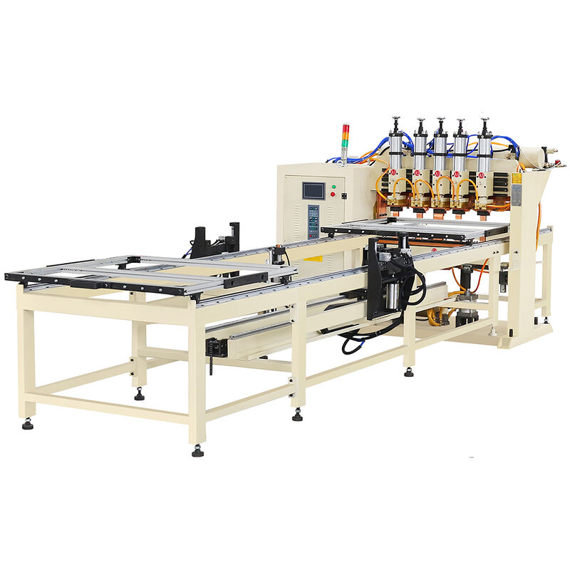 Machine à souder de portique en treillis métallique pour réfrigérateur avec chargeur double couche et système d'alimentation automatique à 10 électrodes