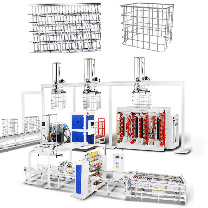 Ligne de production de soudage de cage IBC à source d'énergie électrique conçue selon vos produits, assurant le processus de soudage