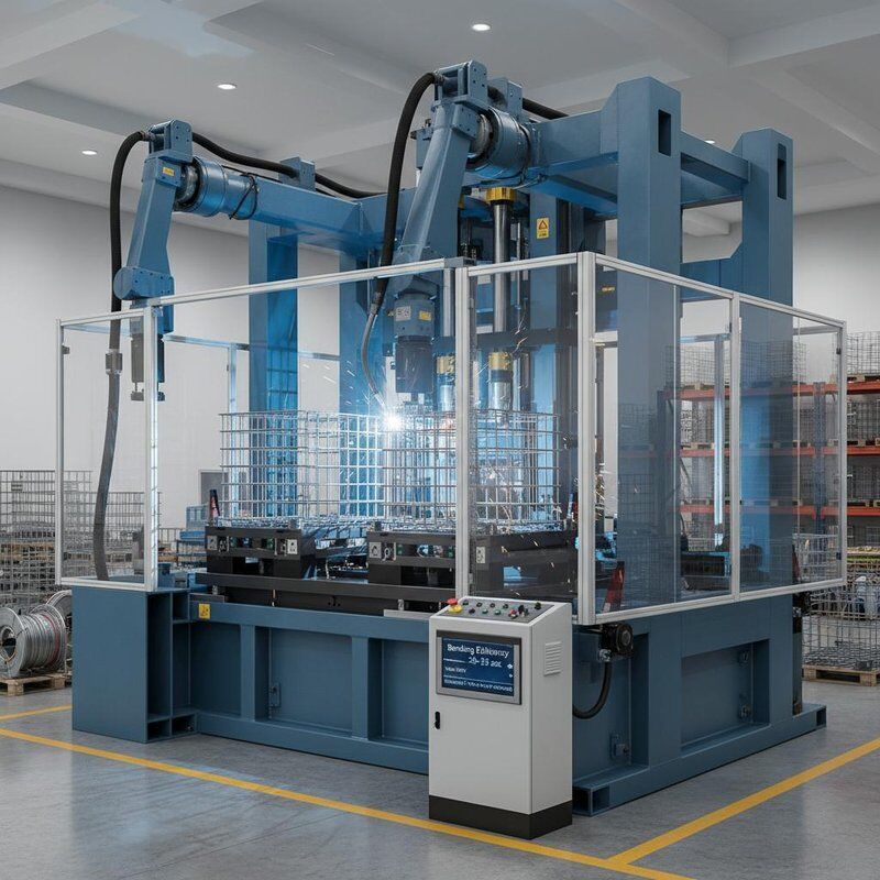 Efficacité de pliage 20-25sec IBC Tote Cage Machine de soudage Voltage 380V Optimisé selon les exigences de vos produits